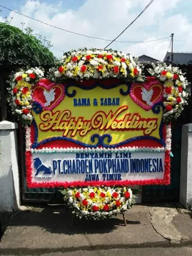Karangan Bunga Pernikahan Harapan Indah